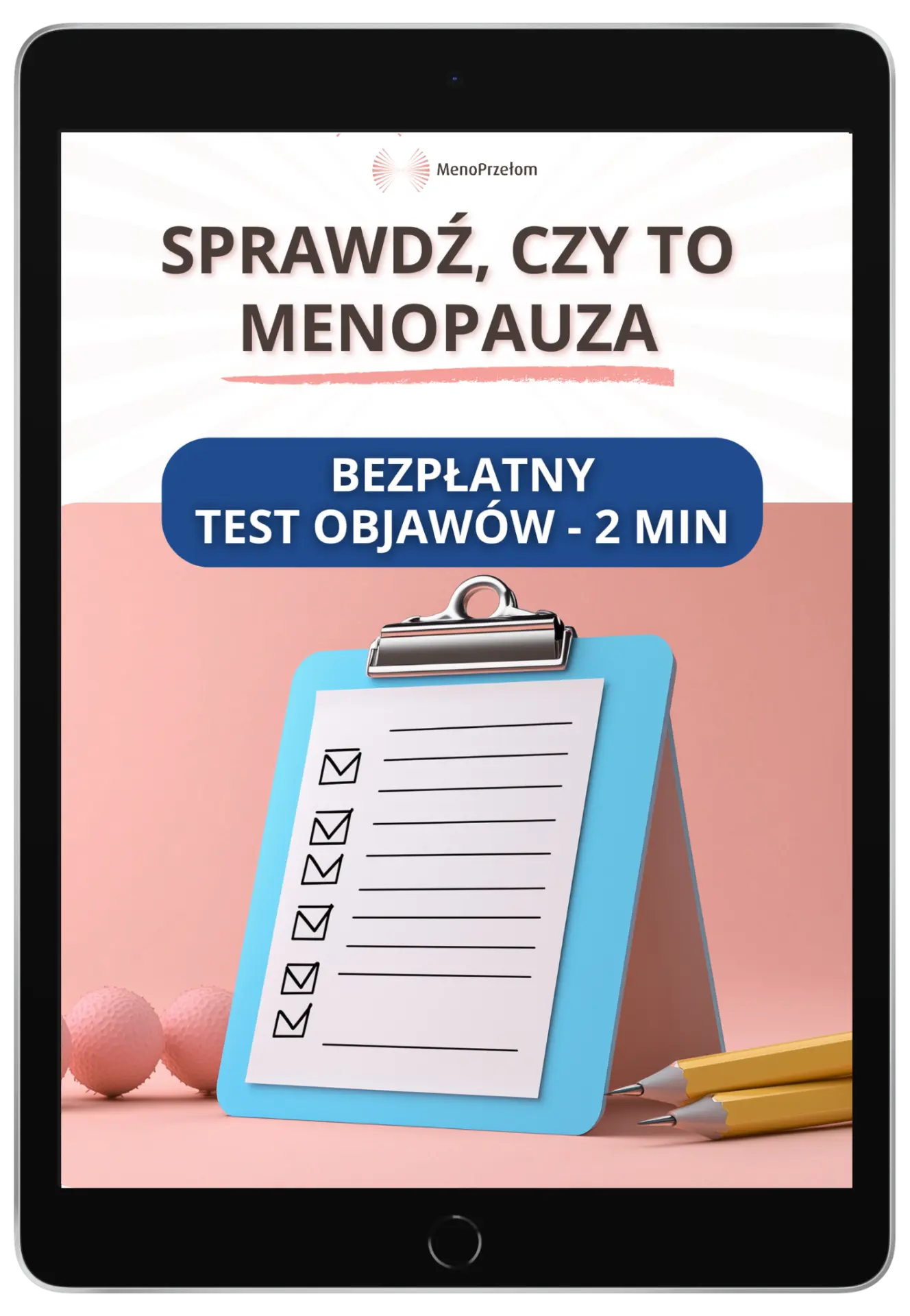 Test objawów – mockup